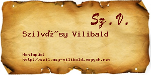 Szilvásy Vilibald névjegykártya